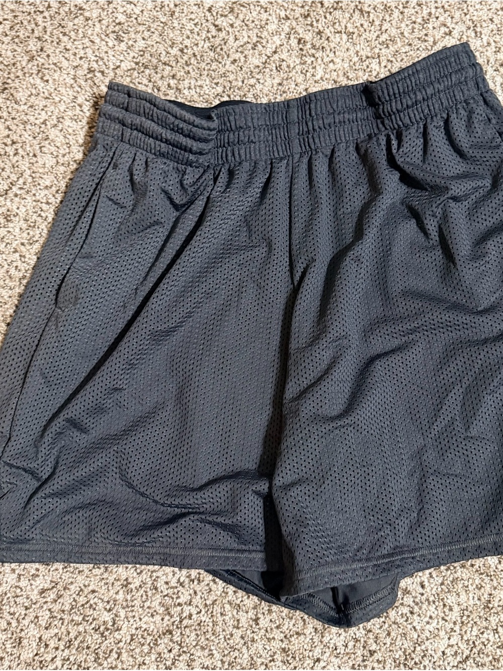 DSG Black Women's Athletic Mesh Shorts